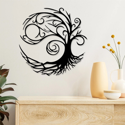 金属墙艺术家居装饰生命之树铁艺工艺品摆件