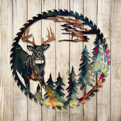 金属麋鹿装饰艺术金属工艺品摆件挂件森林艺术摆件