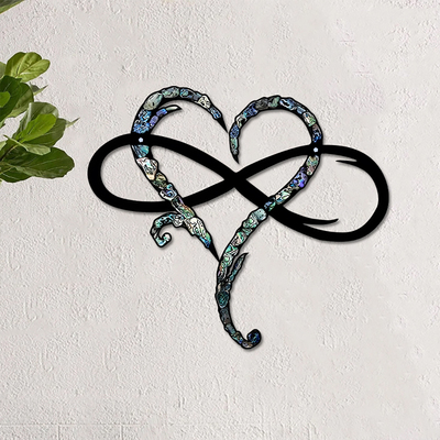 永恒爱心Infinity heart无限心金属墙艺术家居室内墙壁艺术挂饰