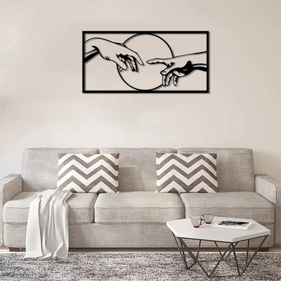 携手相约的金属墙装饰墙饰贴艺术剪影装饰画家居艺术剪影金属装饰